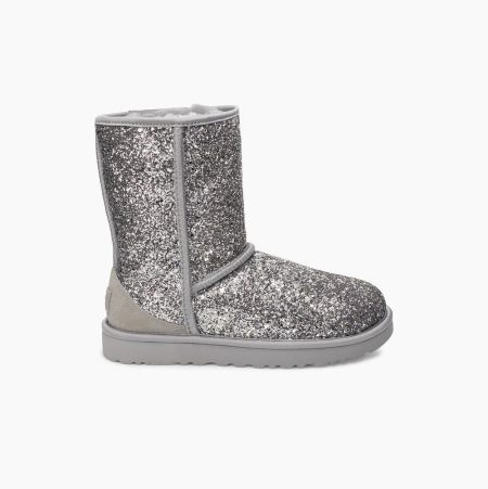 UGG Classic Short Cosmos - Boots Dame - Sølv (NO-M654)